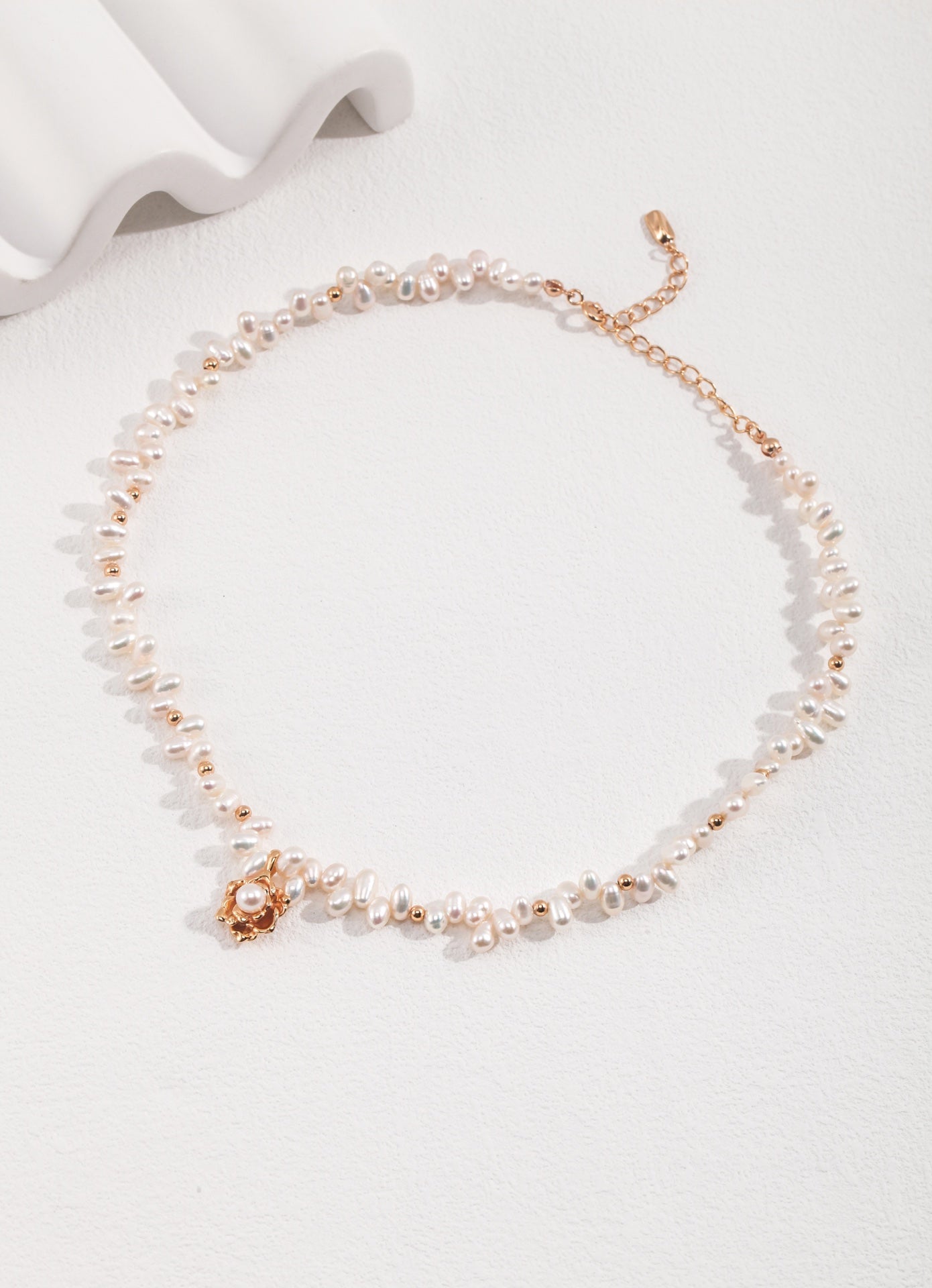 NO.10 Camellia Pearl Necklace