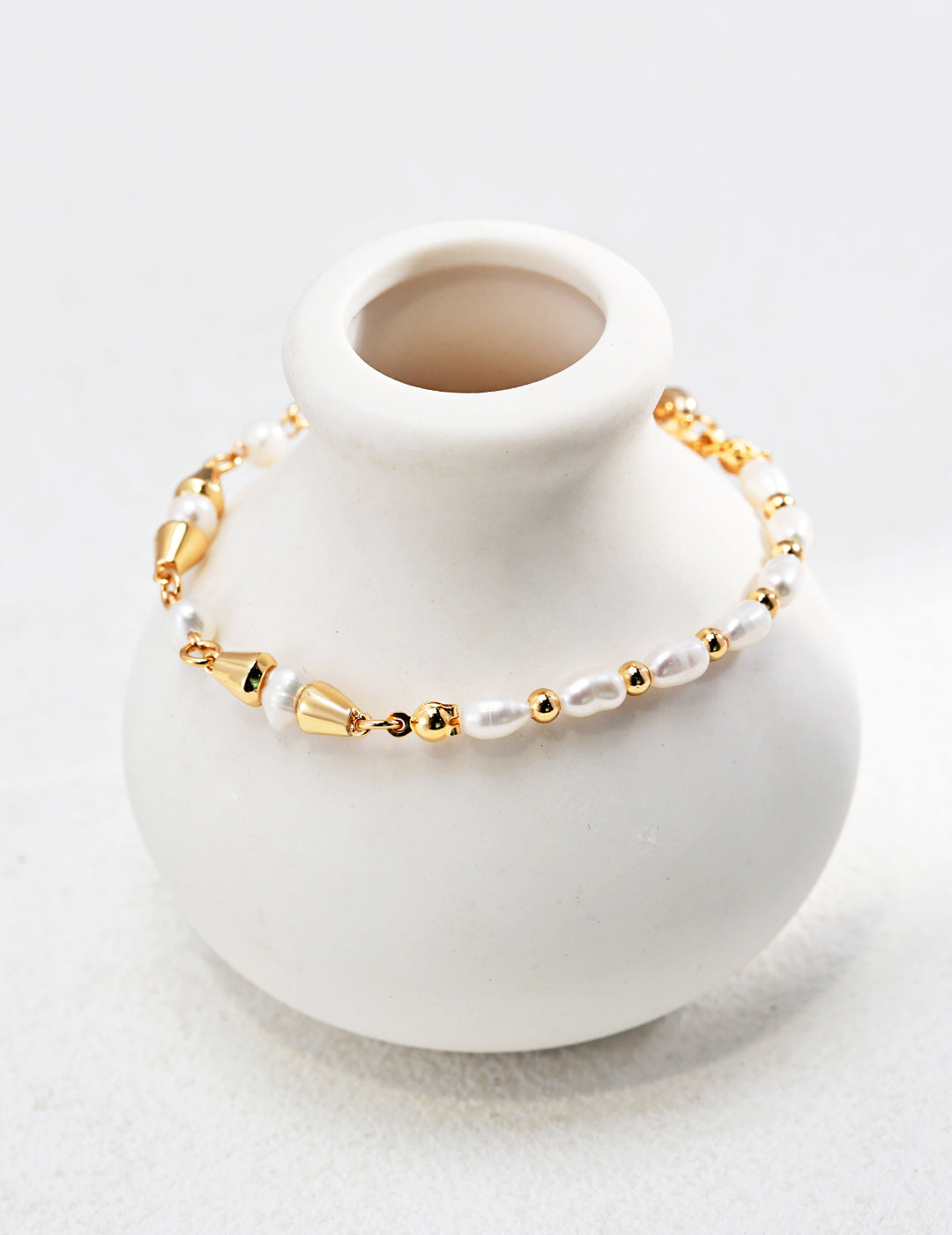 NO.2  Golden Pearl Bracelet