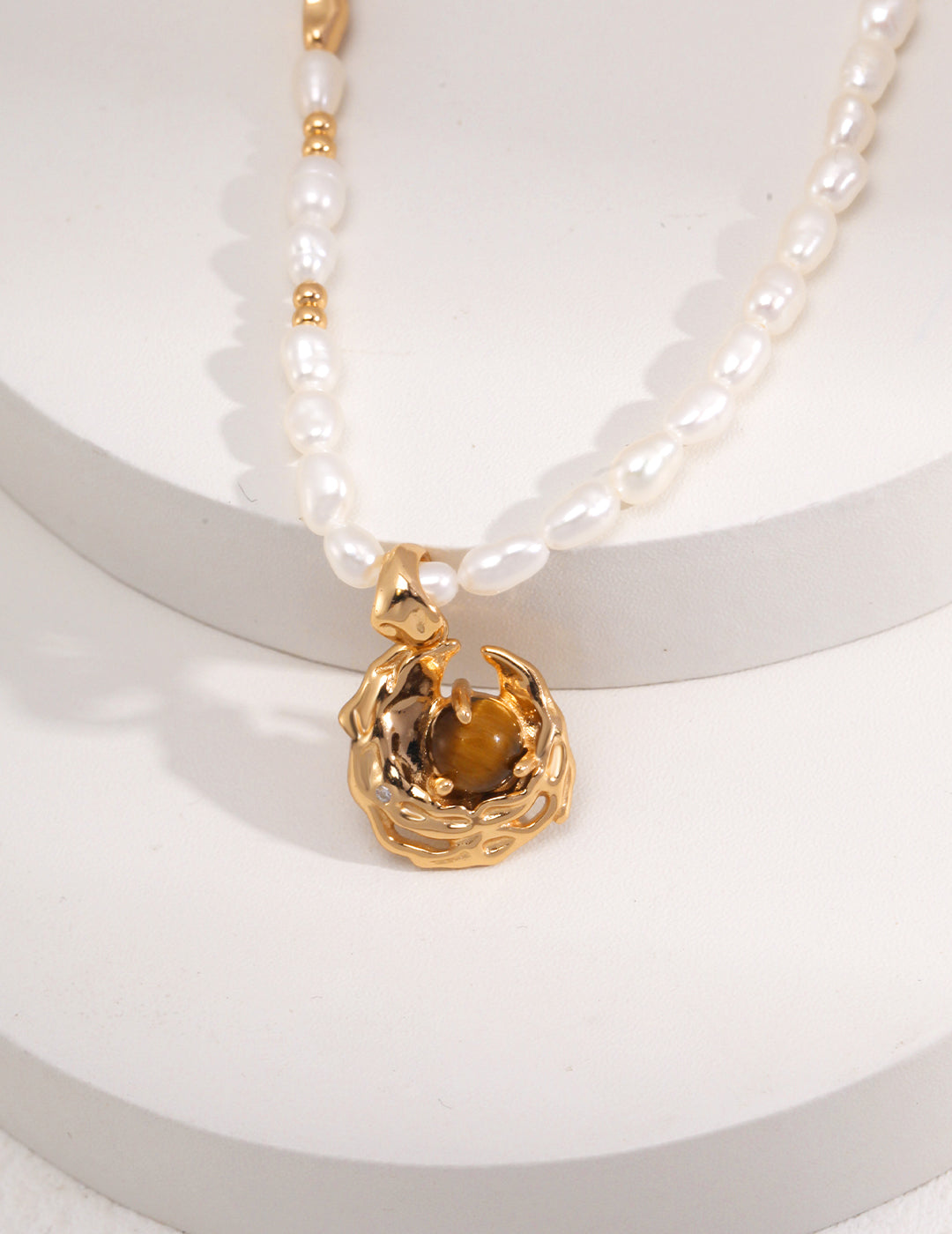 NO.20 Golden Radiance Gem Necklace