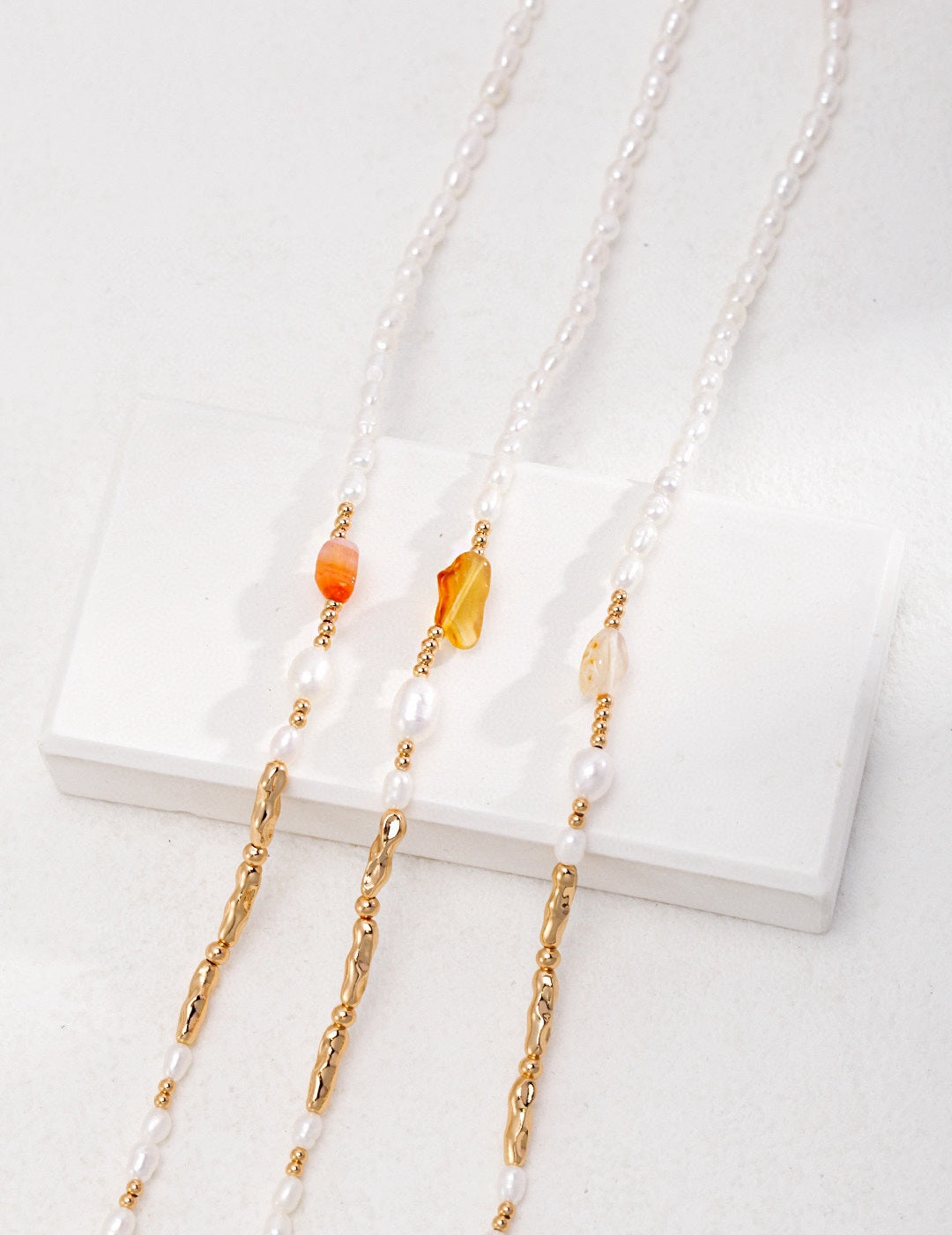 NO.20 Golden Radiance Gem Necklace